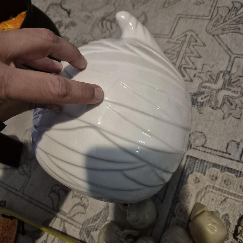 White Mummy Ceramic Candy Bowl - Picture 4 of 5